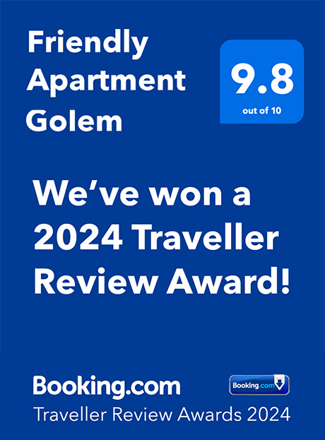 Booking.com Traveller Review Award 2024 - vleresim 9.8 nga 10